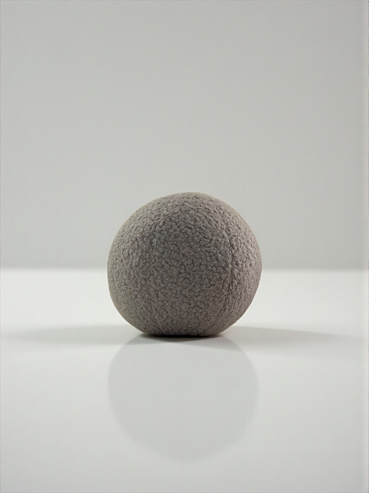 Boucle Ball Pillow: Grey Teddy Home Decor