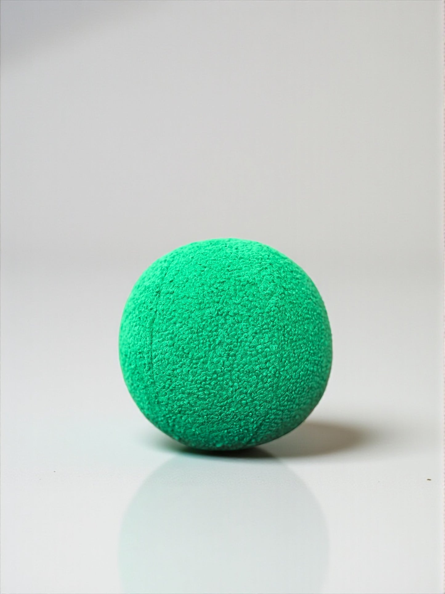 Emerald Green Boucle Ball Pillow, Modern Home Decor