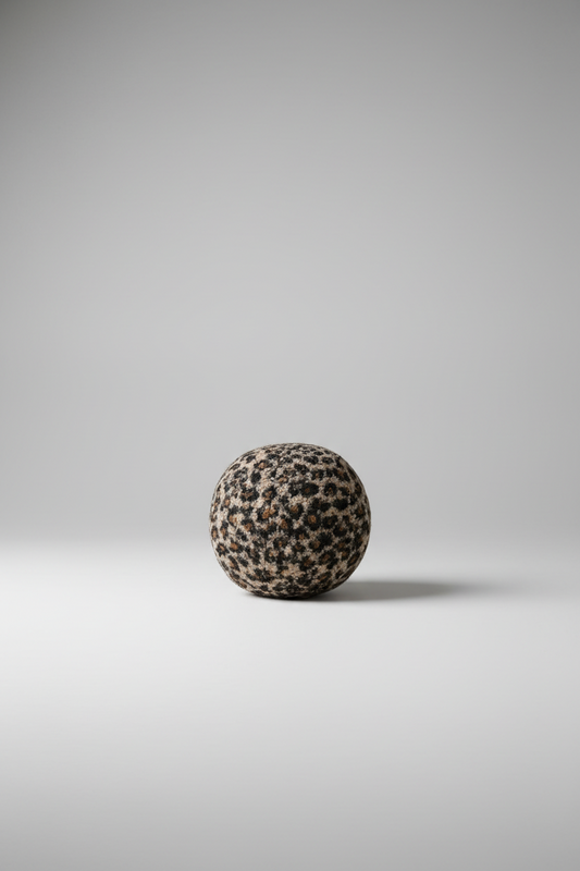 Leopard Print Bouclé Knot Pillow | Sculptural Modern Accent Cushion