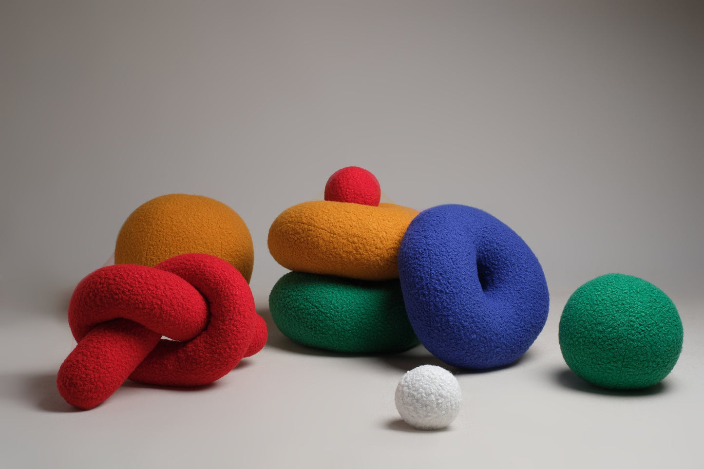 Boucle Donut Pillow: Round Teddy Cushion, Modern Home Decor