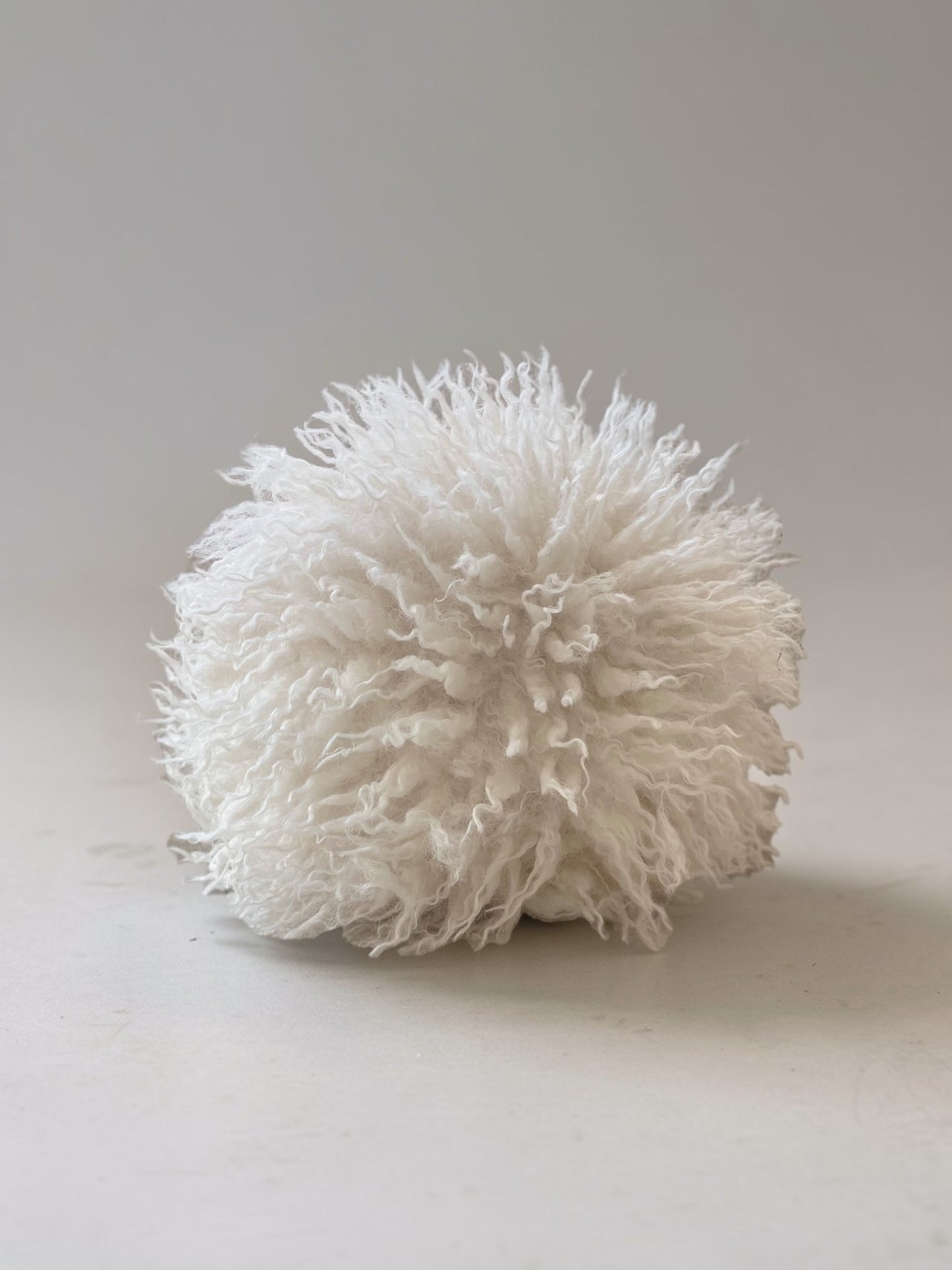 Tibetan Faux Fur Pillow Cover | Cream Textured Cushion | Neutral Accent