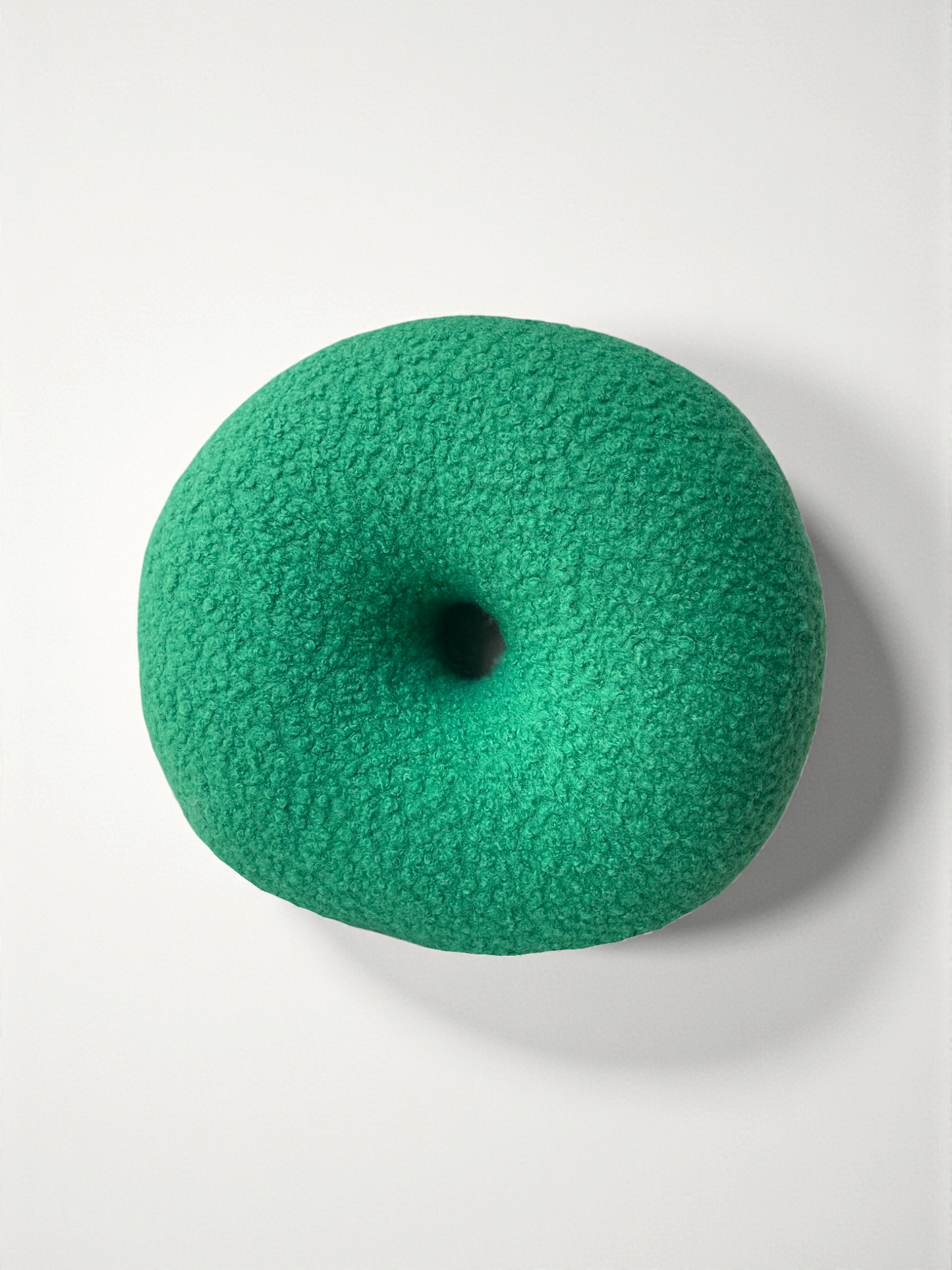 Boucle Donut Pillow: Round Teddy Cushion, Modern Home Decor